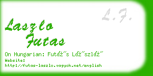 laszlo futas business card